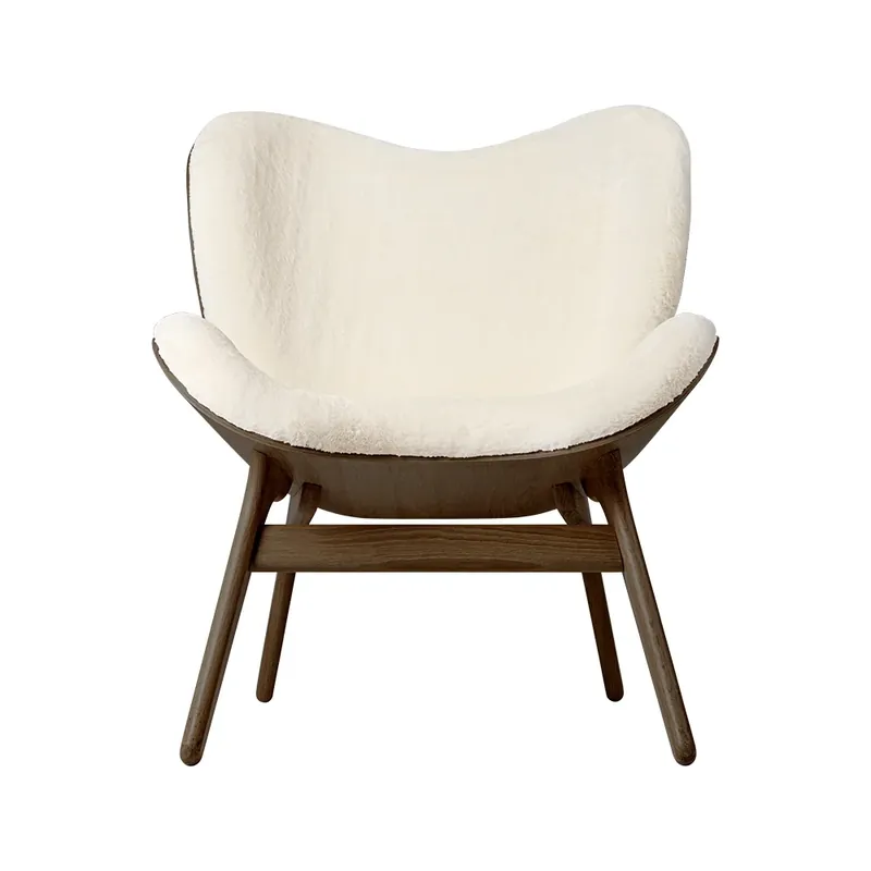 A Conversation Piece Loungestol Dark Oak/Teddy White Snabb leverans